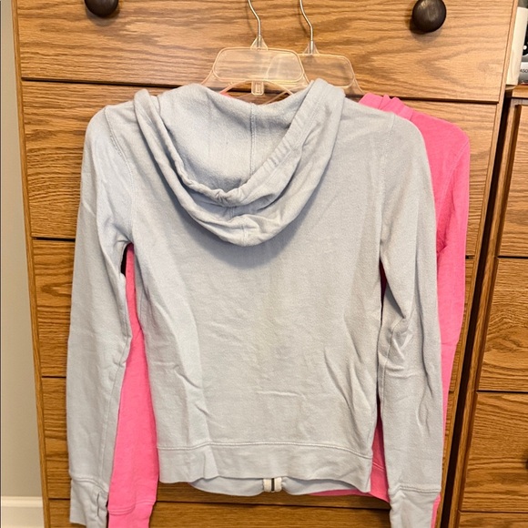 So Blue and Pink Zip-Up Hoodies XS - Picture 4 of 6